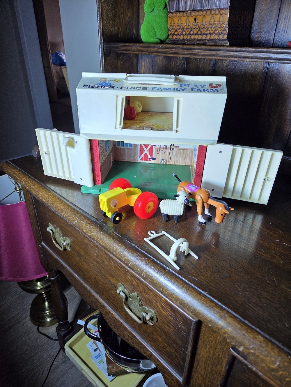 Fisher-Price Red, Yellow and Orange Classic Farm Playset with Figures - Picture 4 of 13